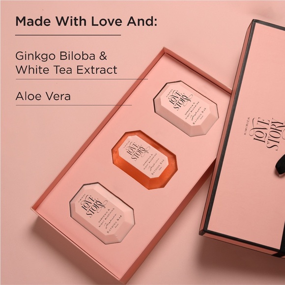 Kimirica Love Story handmade bathing soap bar gift box - pack of two - Picture 4 of 10